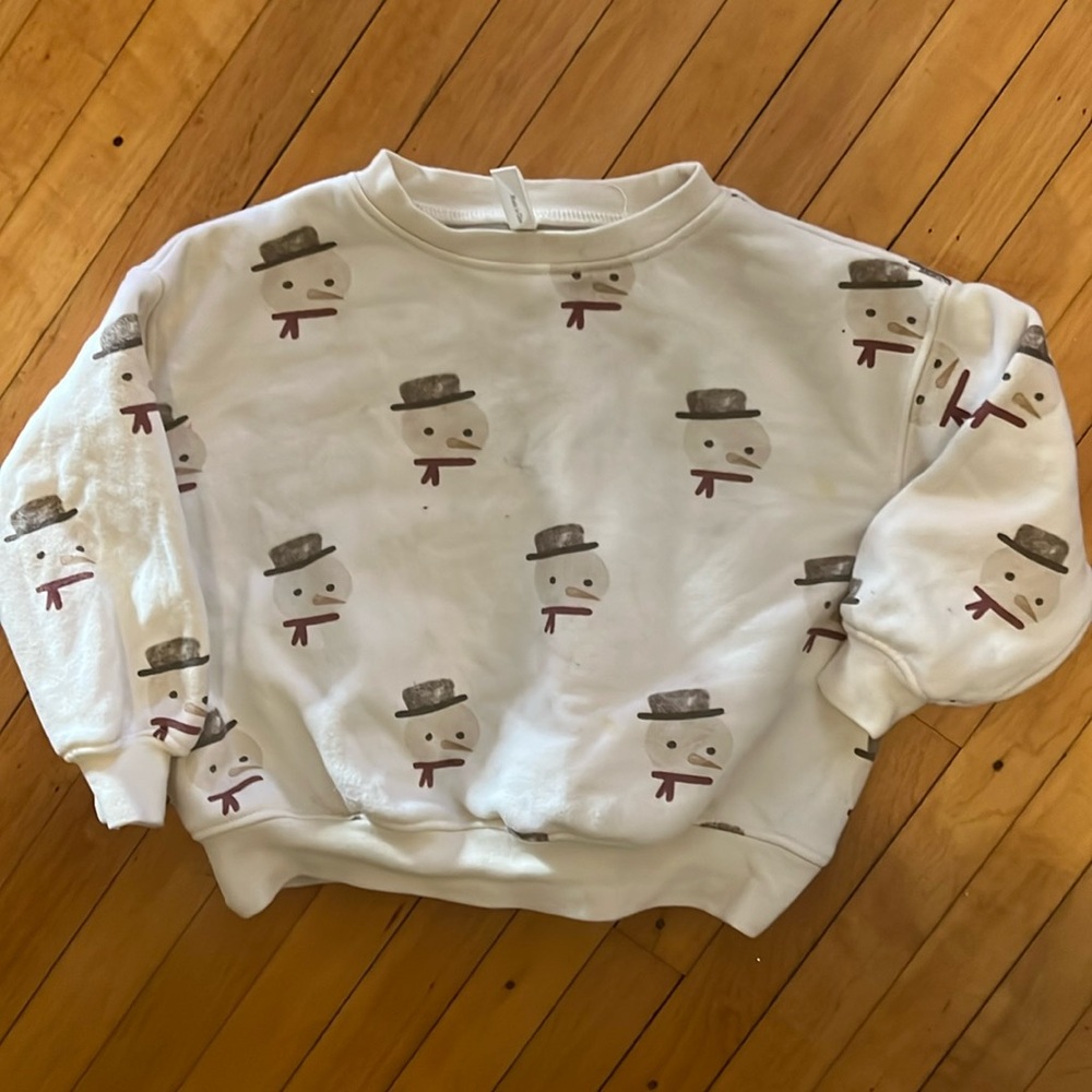 Rylee + Cru Snowman Sweatshirt 6-12 months